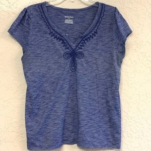 Beautiful Blue and White Embroidered Blouse